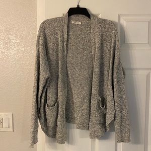 ✨ Madewell slouchy cardigan sweater marled grey